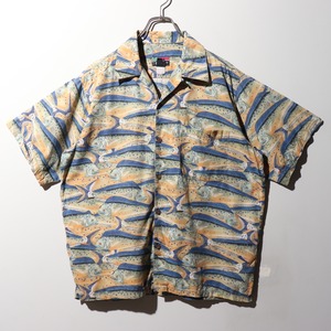 美品 M マヒマヒ 95年 Patagonia パタゴニア パタロハ 総柄 アロハシャツ pataloha mahimahi