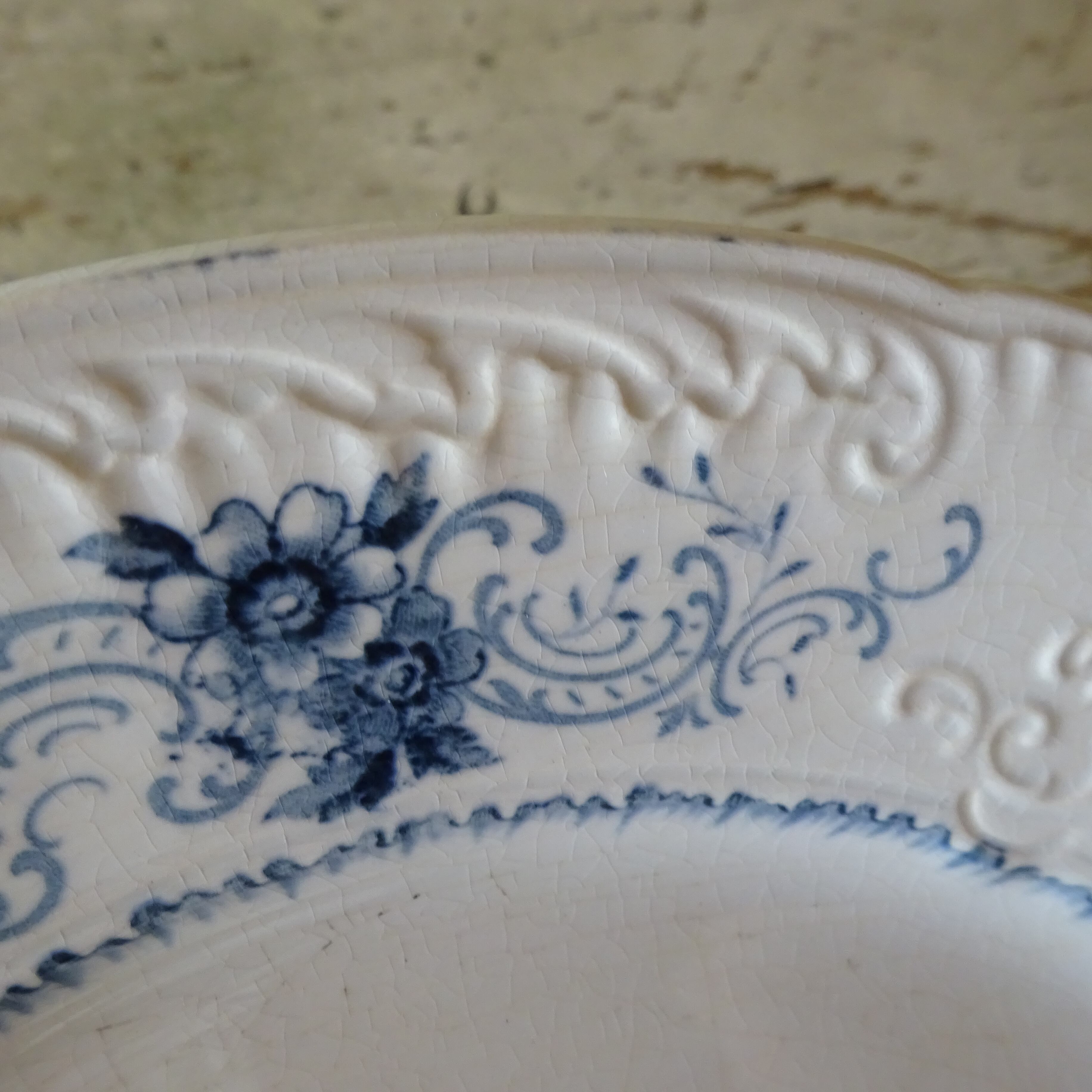 【 Nouveauté 】☆U & C SARREGUEMINES  modèle《AÏDA》assiette plate (A)