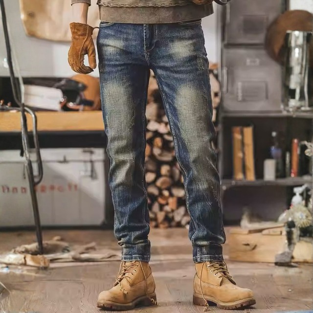 Hardwash vintage slim denim