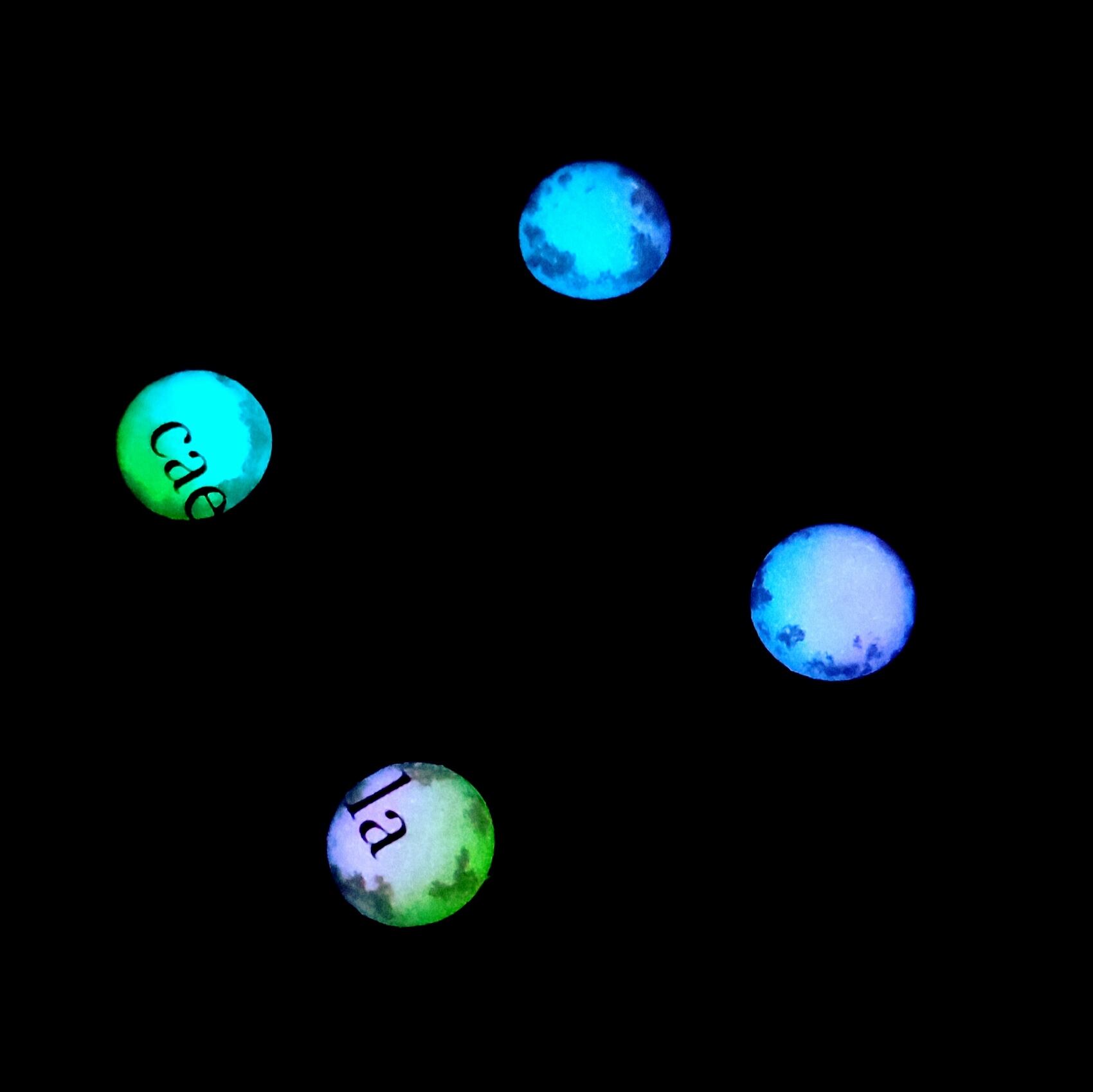 暗闇で光る彩空セットピアスorイヤリング】 レジン レジンアクセサリー