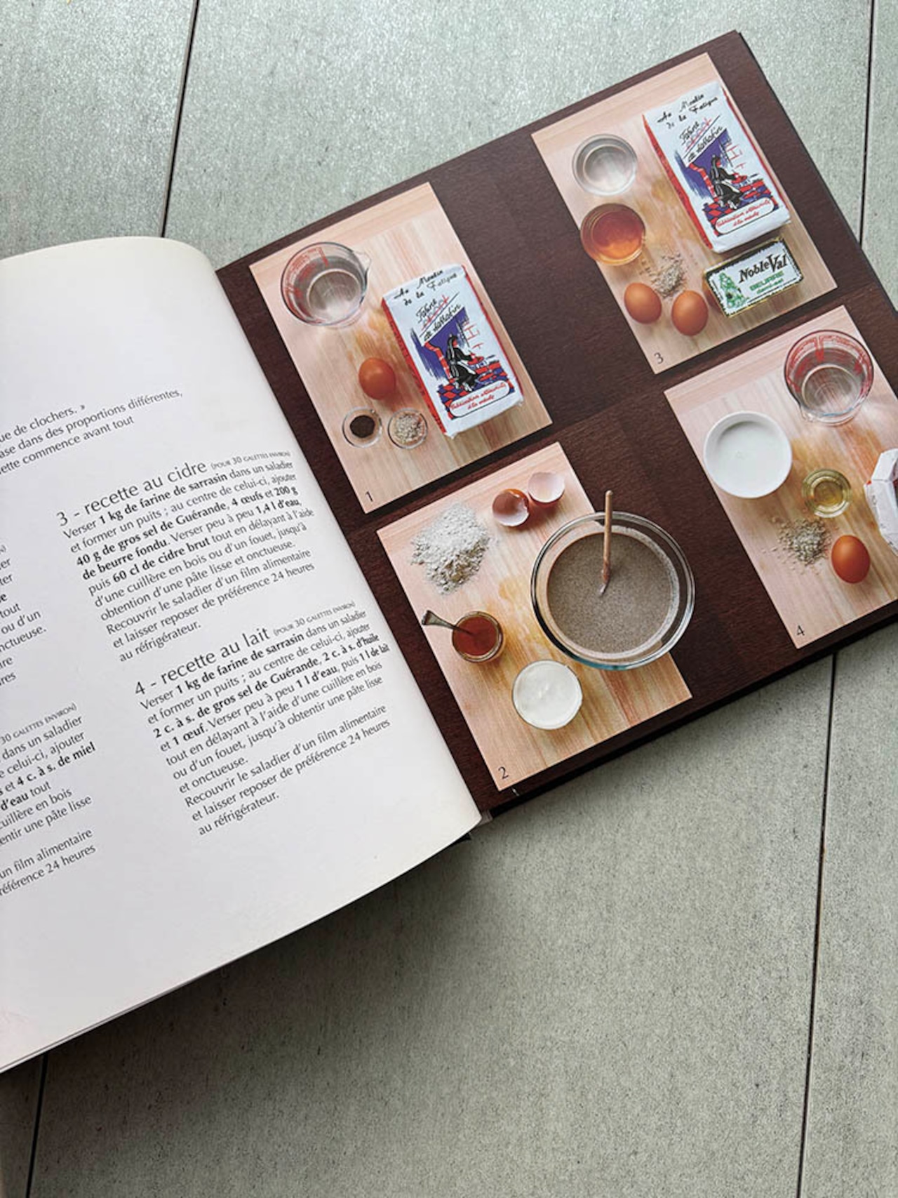 フランス古本　料理本　クレープ　ガレット　レシピ本　カフェ 19psg8-1