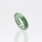 【13号】深緑 翡翠くり抜き甲丸リング A貨翡翠 jd_rg2170