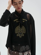 7440 37 1 Double Color Mesh Long Sleeve Tee