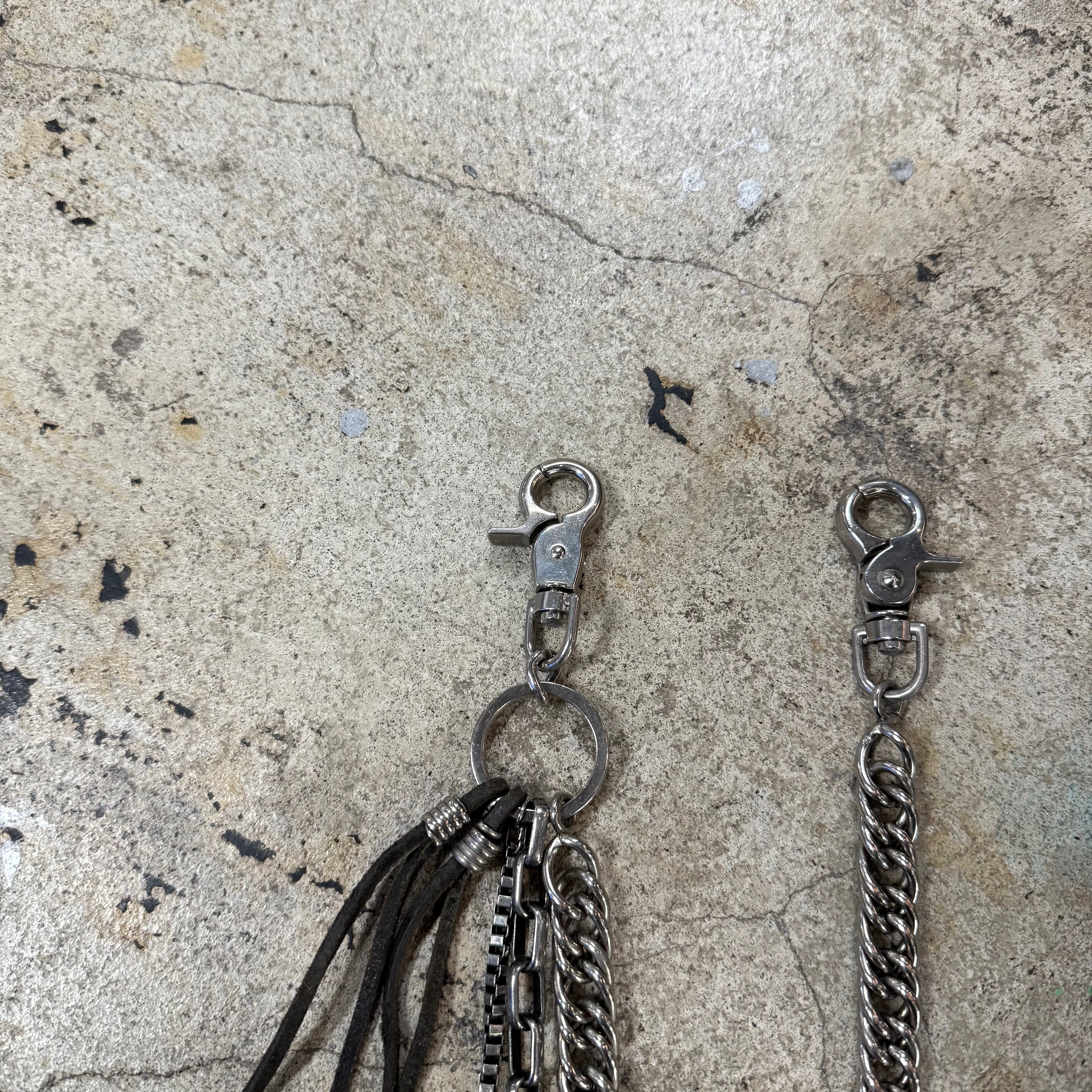 00s DSQUARED2 LEATHER CHARM WALLET CHAIN | GALAXIES