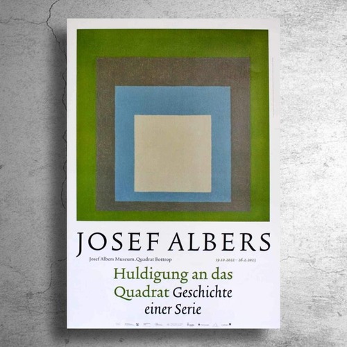 BAUHAUSの画家『ヨゼフ・アルバース』2023年ドイツでの展示ポスター
