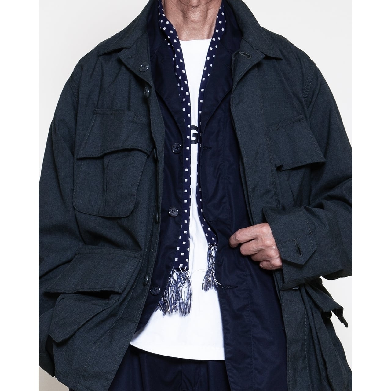 THE CORONA UTILITY / JUNGLE JACKET Wool Tropical Cloth