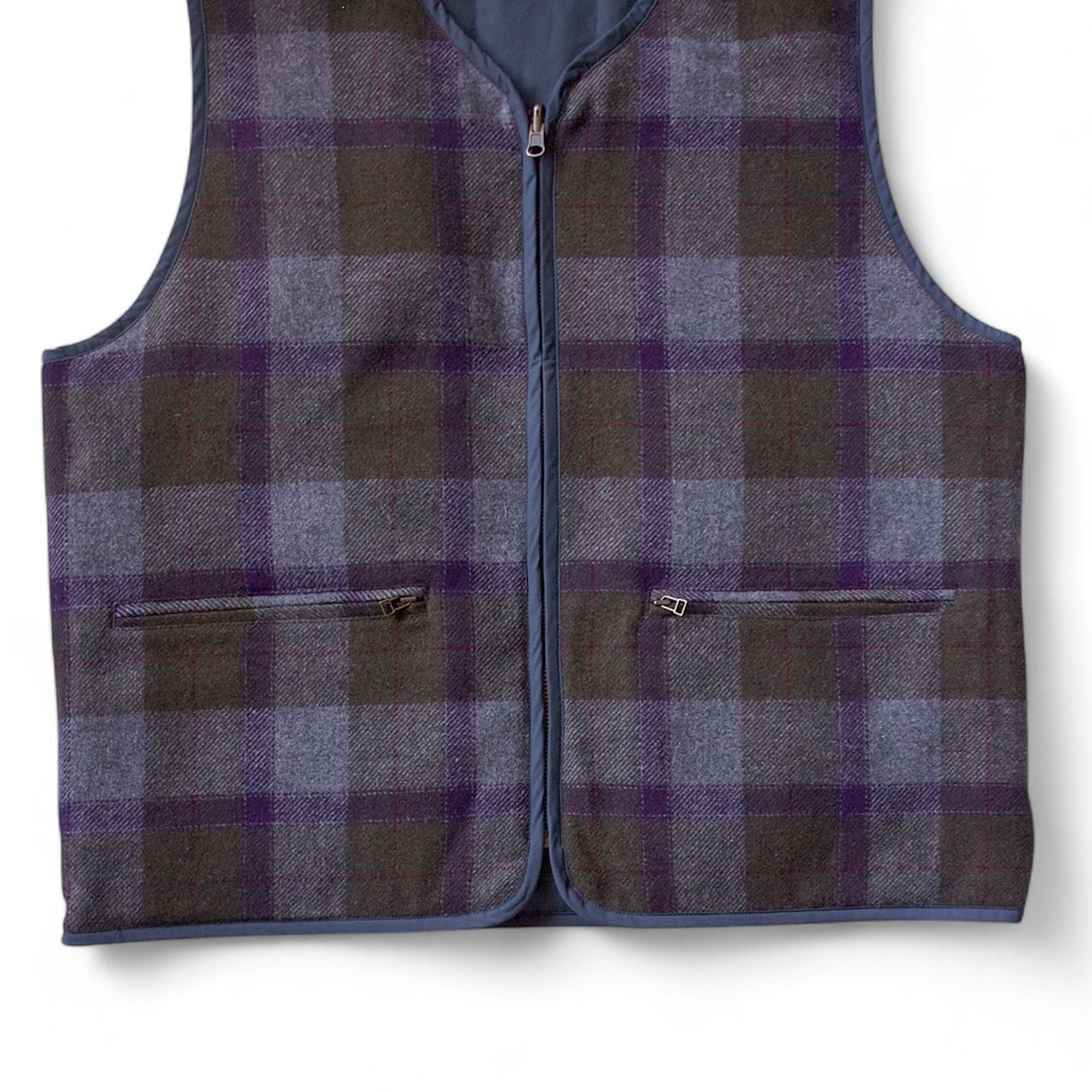 PWA, REFINE-WOOL CHK RV VEST | not wonder store