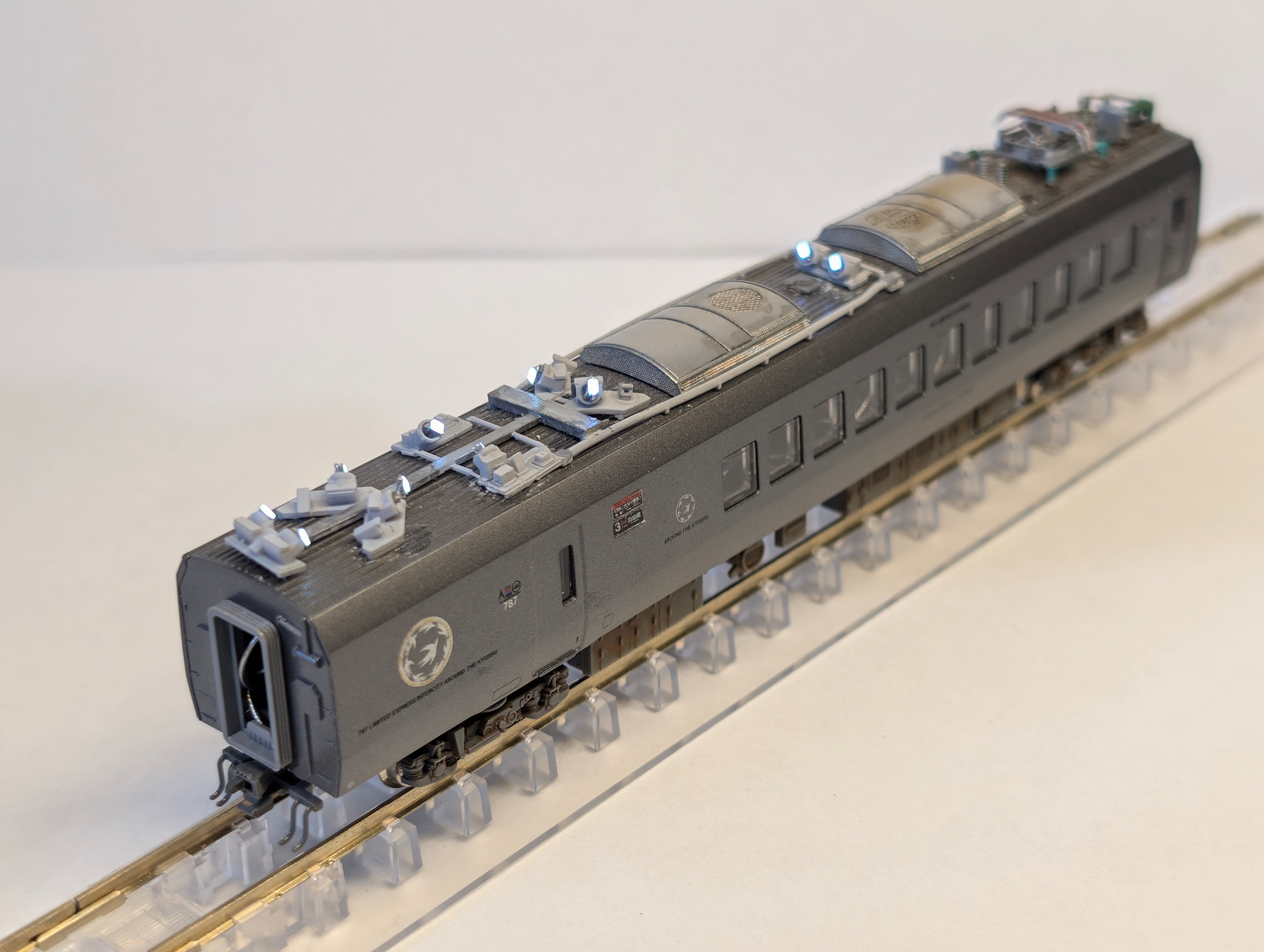 未使用 鉄道グッズ 787系用屋根上検測機器 未塗装キット | 部屋の中こうぼう