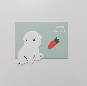 即納【d.d】LOVE CARROT STICKER