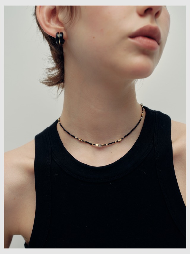 Necklace -Black×Gold-