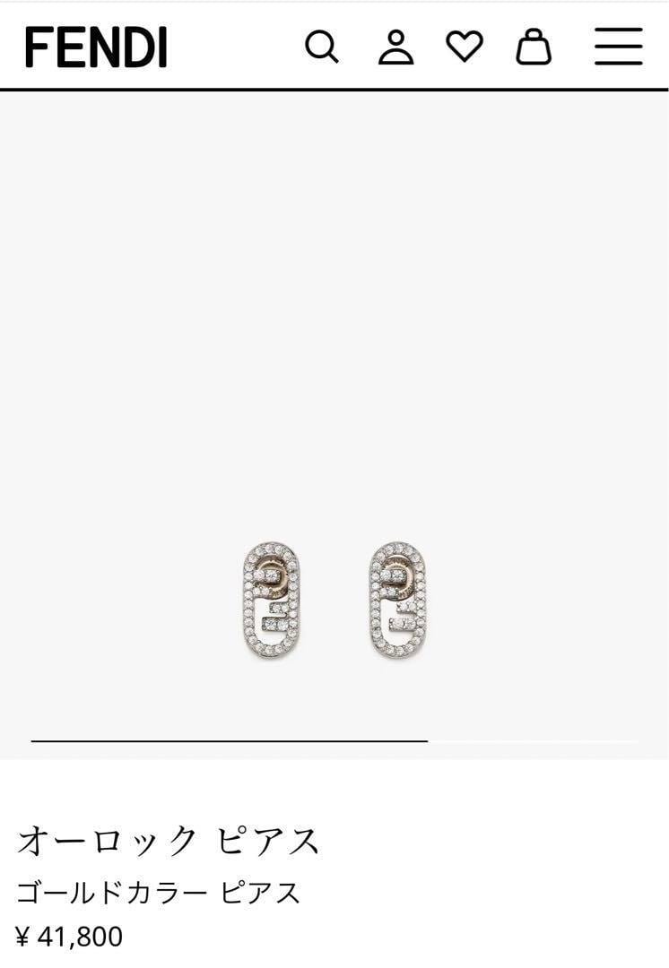 超美品】フェンディ FENDI レディース ピアス イヤリング オーロック