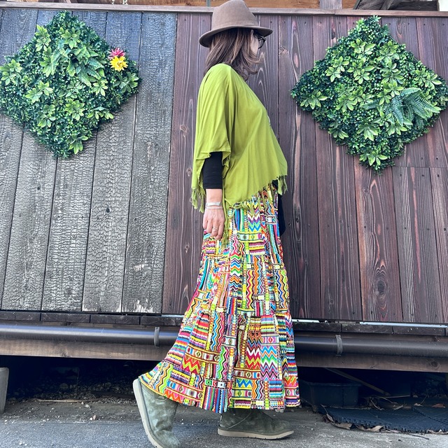 アフリカンボリューミースカート