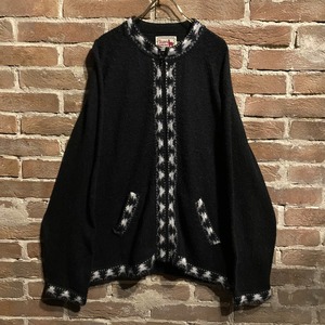 【Caka act3】Monotone Coloring Loose Alpaca Knit Jacket