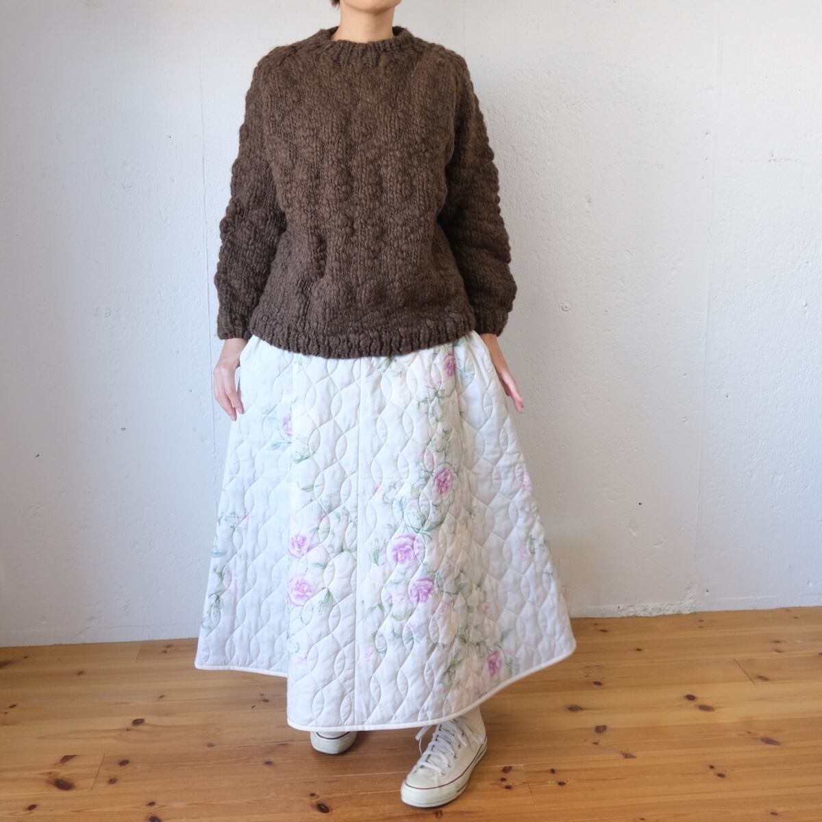 OUND(オウンド) CAVEN - HAND KNITTED WOOL JUMPER スラブ糸 手編み