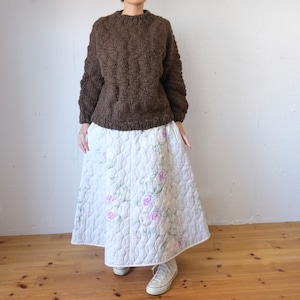 OUND(オウンド) CAVEN - HAND KNITTED WOOL JUMPER スラブ糸 手編みニット