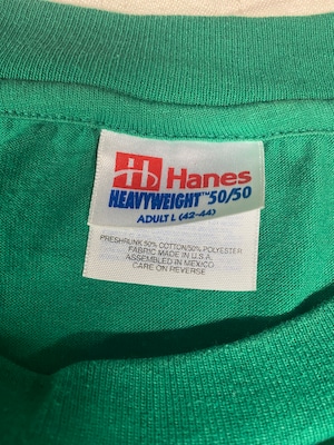 90s〜 Hanes HEAVYWEIGHT50/50 メキシコ製 ヘインズ　ヘビーウェイトTシャツ 4HCLUB 農業青年クラブ