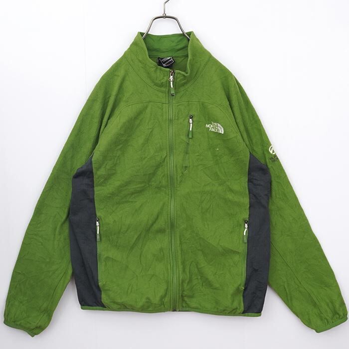 ノースフェイス ロゴ刺繍 フリースジャケット L グリーン 緑 サミットシリーズ | fuufu powered by BASE