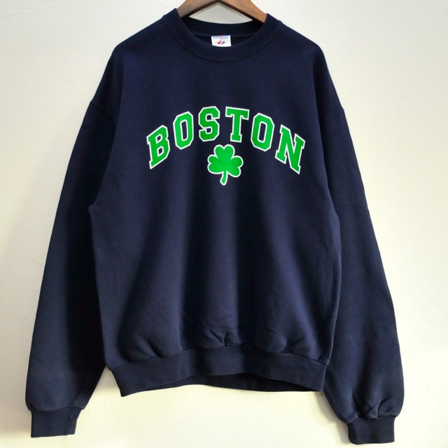 made in HONDURAS 90s JERZEES Boston cotton sweat shirt{ホンデュラス製 JERZEES　ボストン　スエット　トレーナー　古着　メンズ} ユニセックス