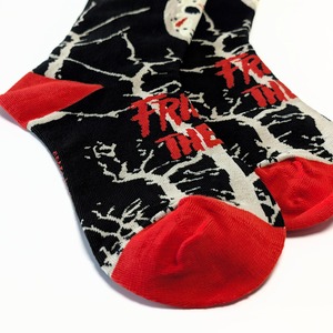 ♧【 crew socks / クルーソックス 】Friday the 13th（ 13日の金曜日 ）『 ジェイソン 』 /  靴下 / ソックス〚アメリカン雑貨 アメトイ〛