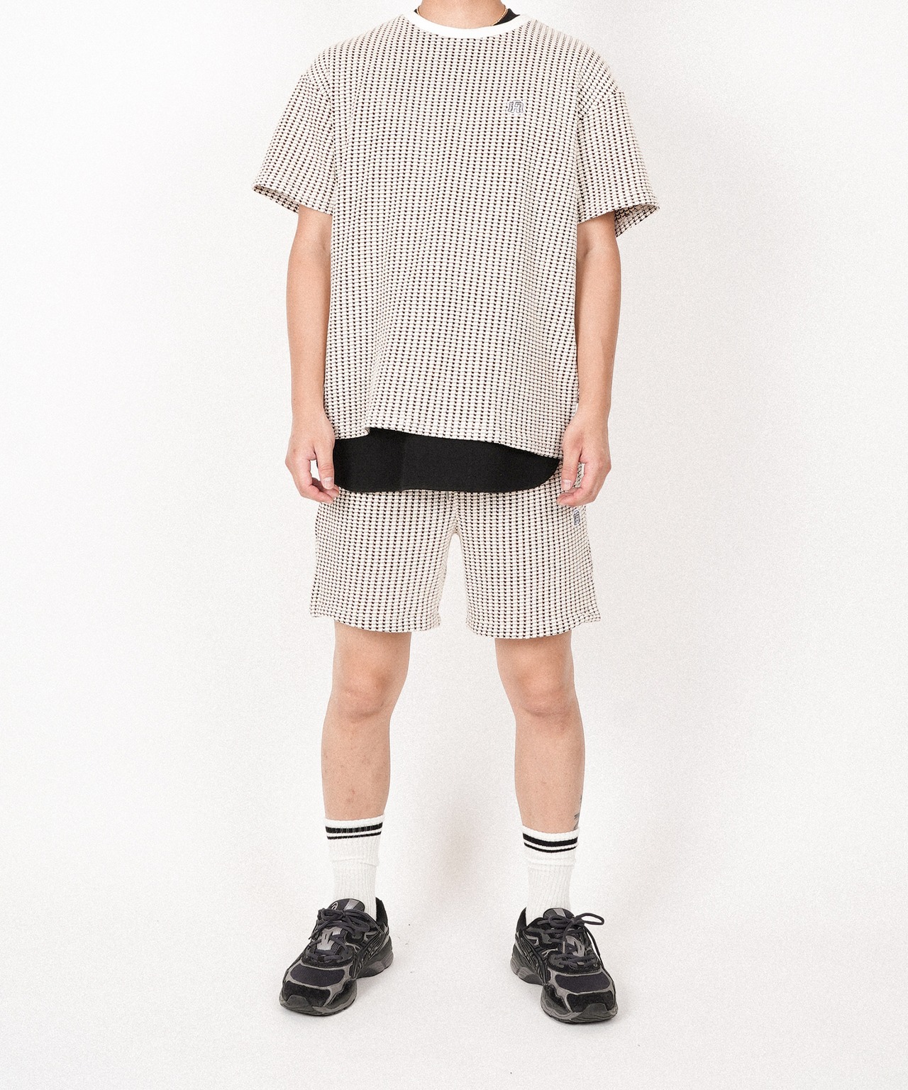 【#Re:room】MIX WAFFLE BIG T-SHIRTS［REC851］