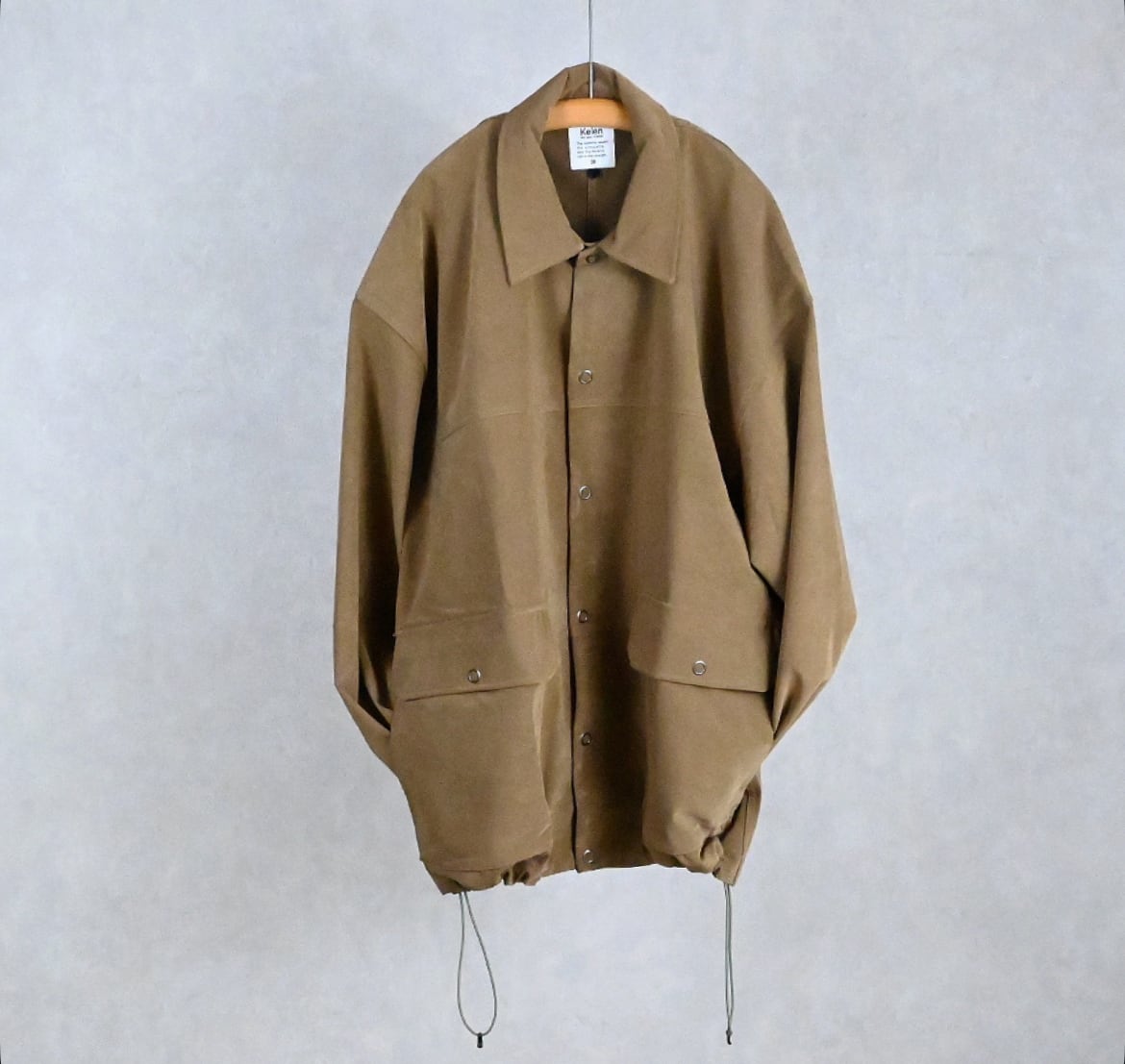 VEGAN SUEDE COVERALL BACON / サイズ38 25AW》【KELEN】VEGAN SUEDE COVERALL 