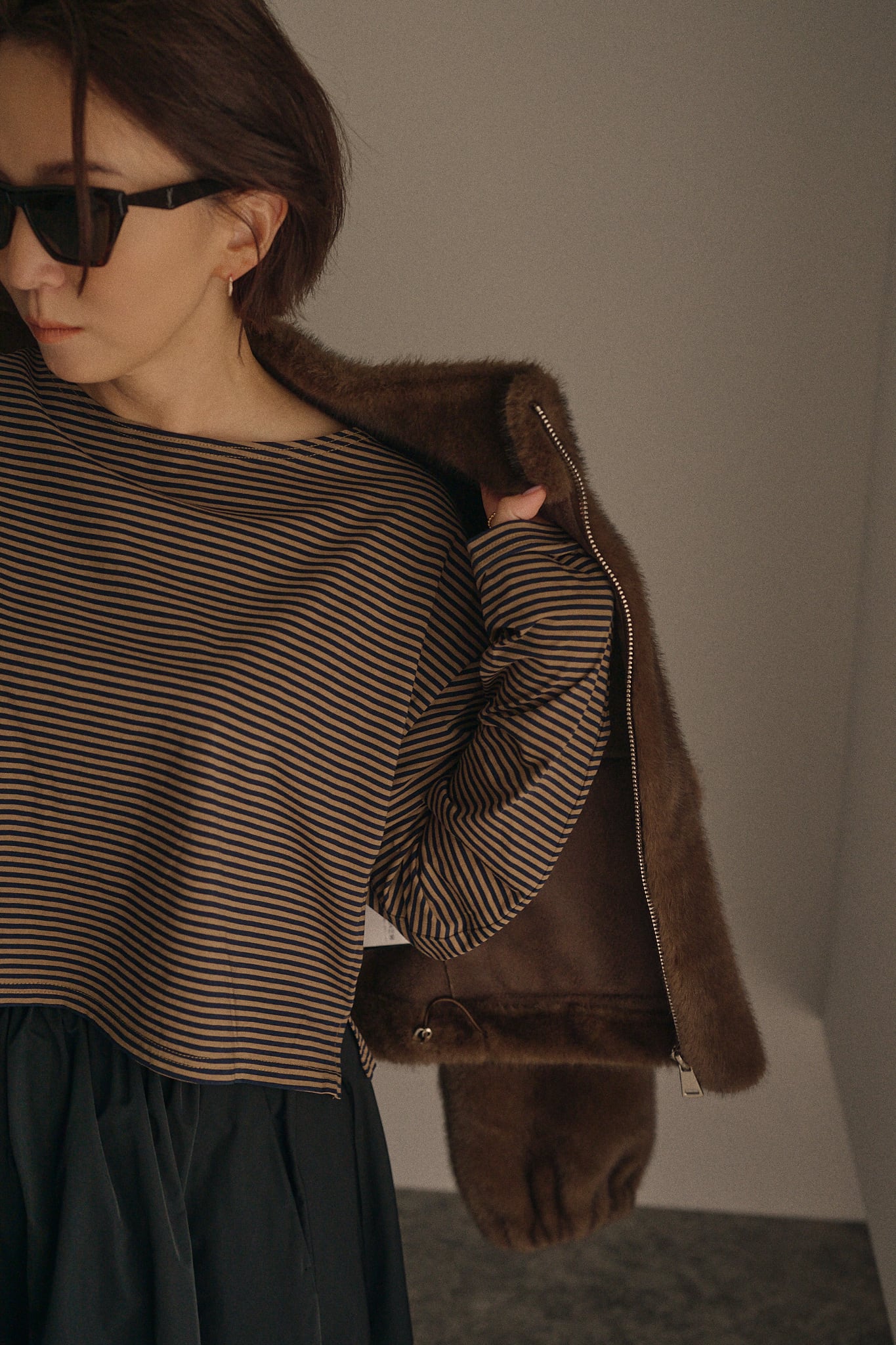 Border Boat Neck Tee | meravel