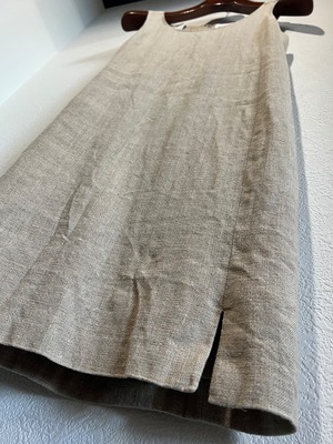 DKNYダナキャランニューヨーク イタリア製リネンワンピース 海外古着