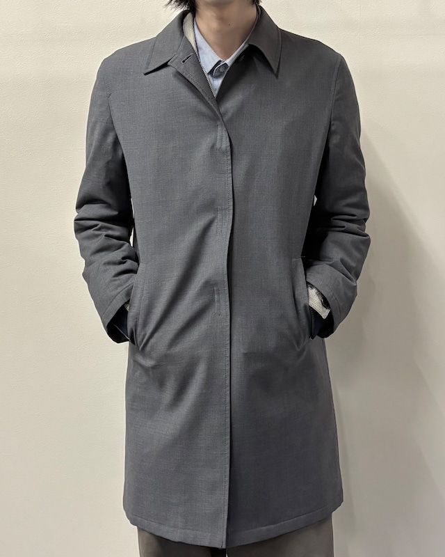 【1998FW PRADA】wool velcro half coat/grey