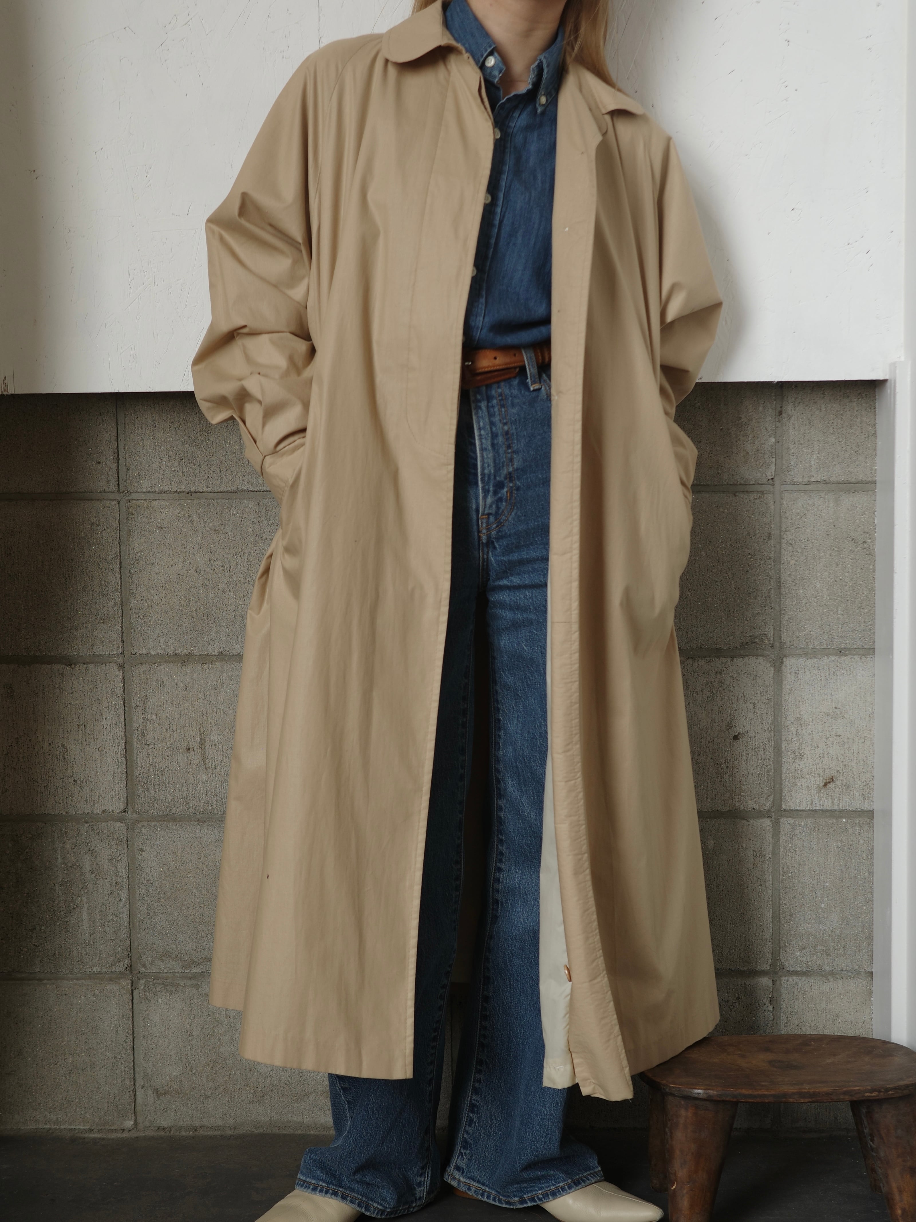 〈vintage〉70's light tent coat