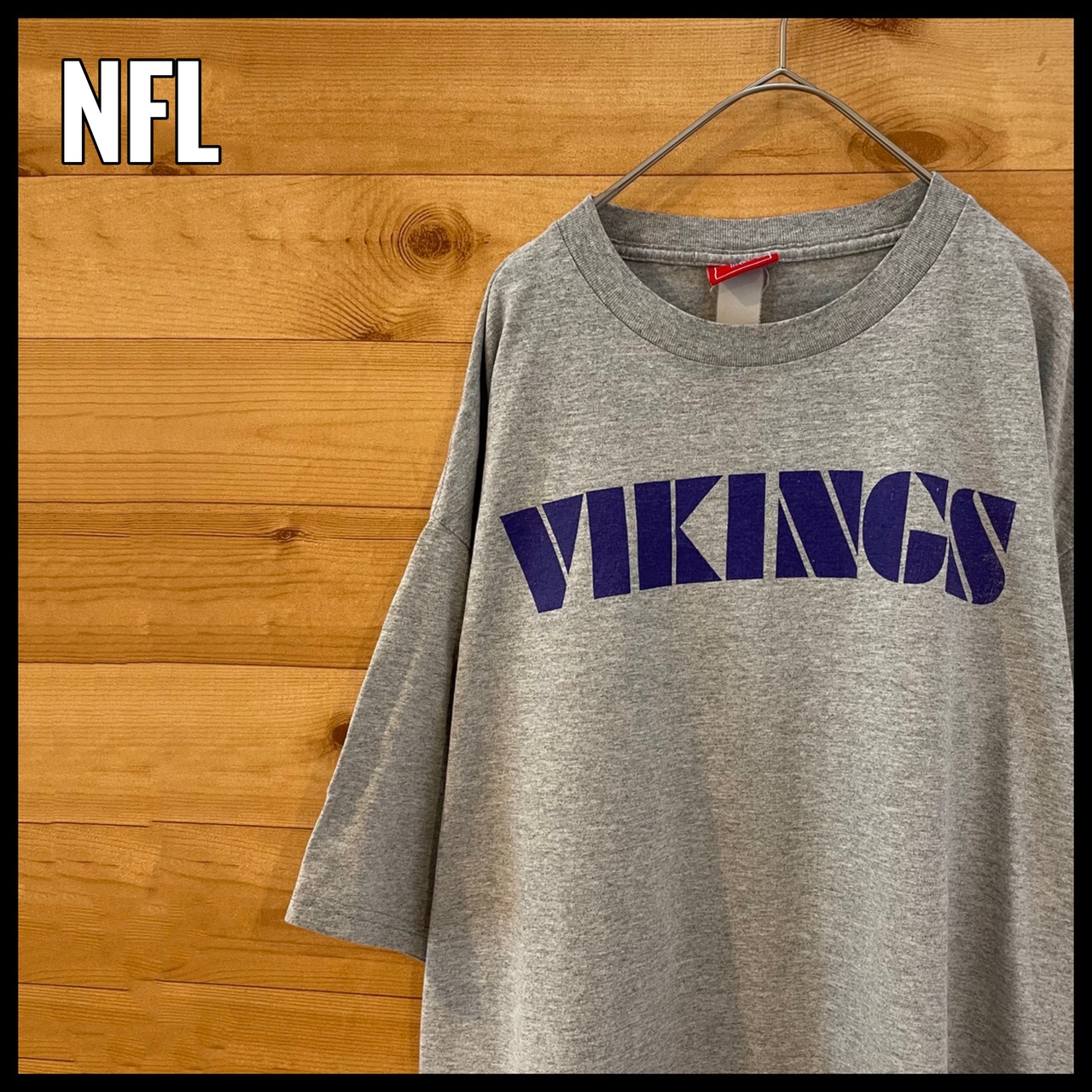 【NFL】Minnesota Vikings Tシャツ ミネソタバイキングス XL ビッグサイズ バックプリント US古着