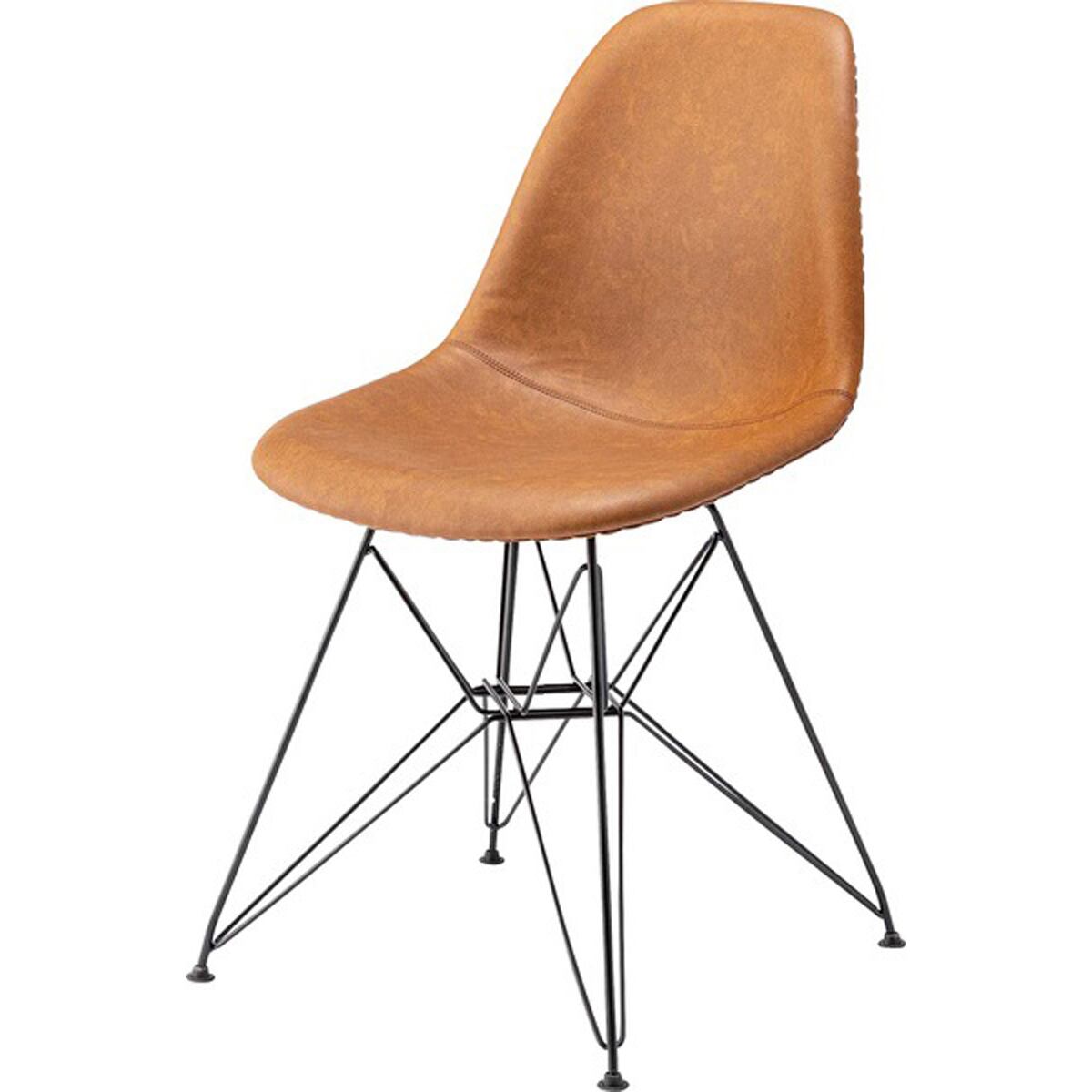 チェア PC-988BR PC-988DGY PC-988LGY ダイニングチェア シェルチェア おしゃれ デザイナーズチェア スチール ソフトレザー 肘なし チェアー 椅子 イス リビング ダイニング ショップ 店舗 カフェ インテリア