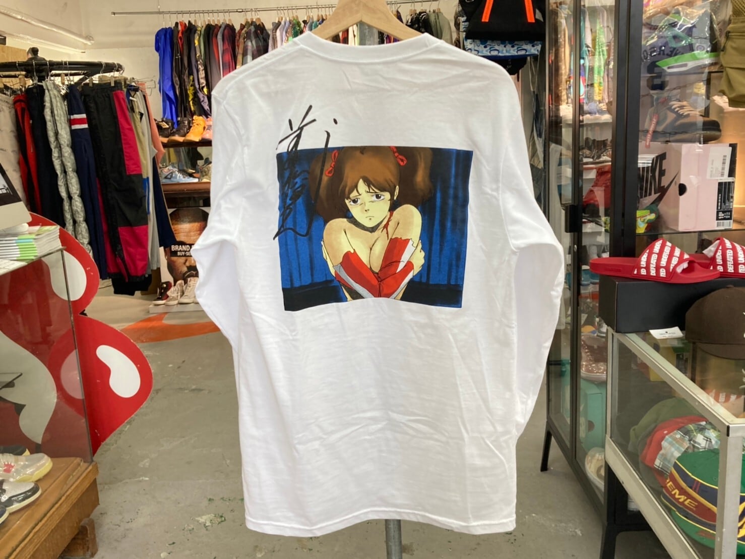 Supreme 15AW × TOSHIO MAEDA OVERFRIEND LS TEE WHITE