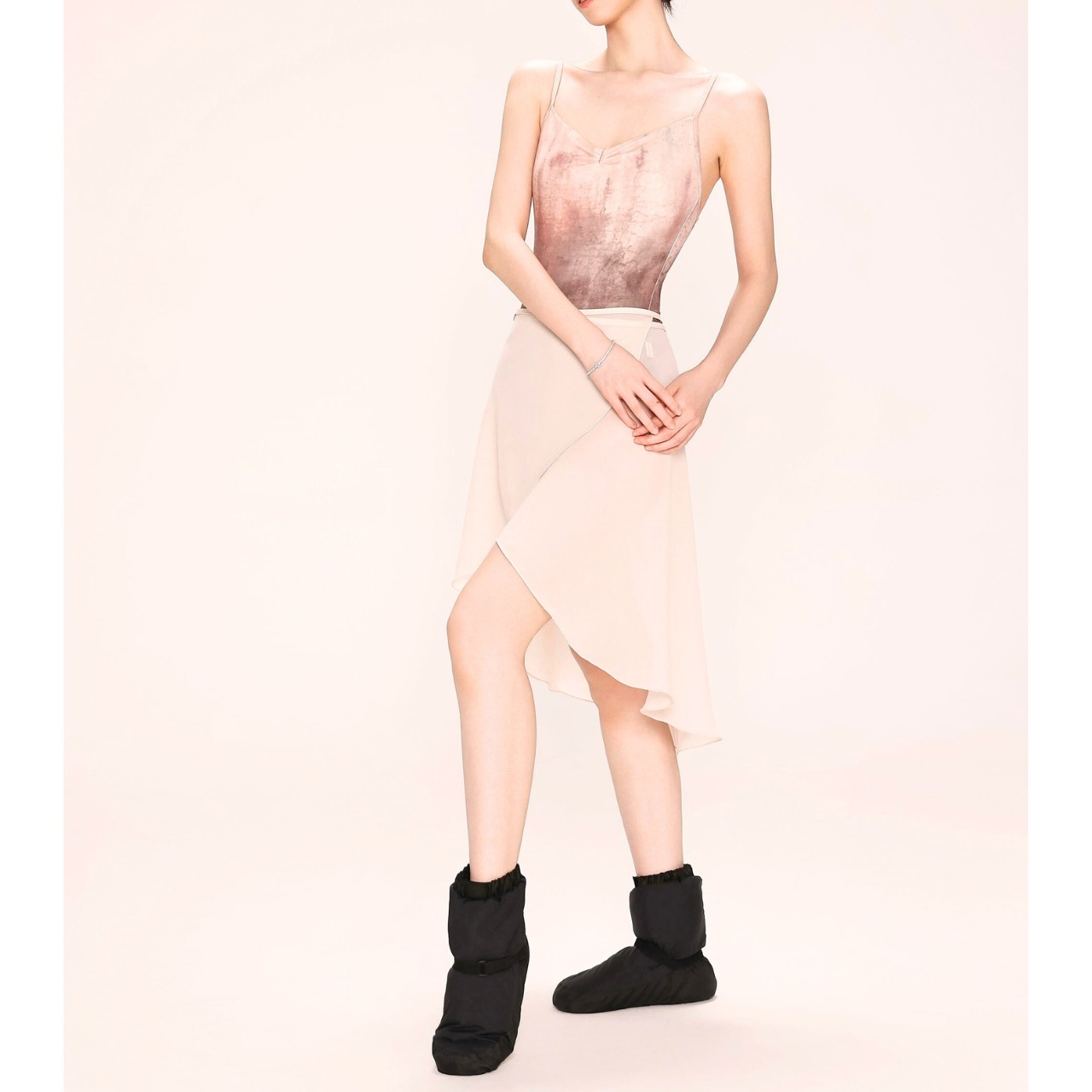 フロントタック キャミソール レオタード 2色展開 L1315