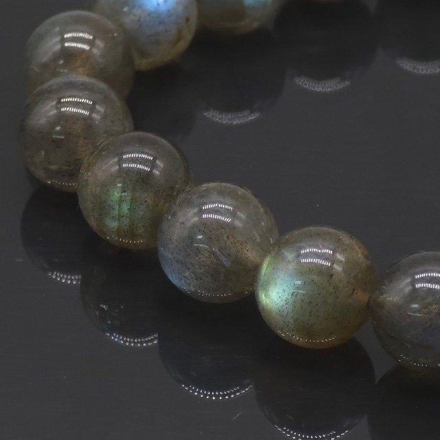 [透明度]ラブラドライトブレスレット 8mm 手首15cm