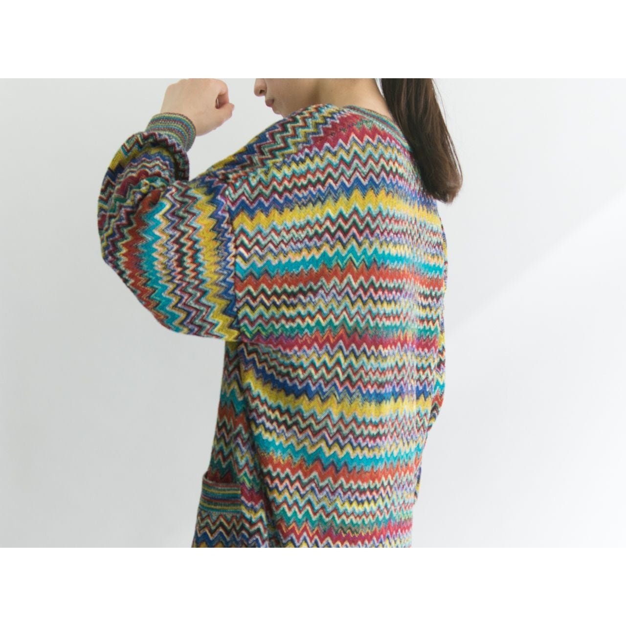 【MISSONI】Made in Italy ziigzag knit cardigan（ミッソーニ イタリア製 ジグザグニットカーディガン）5b
