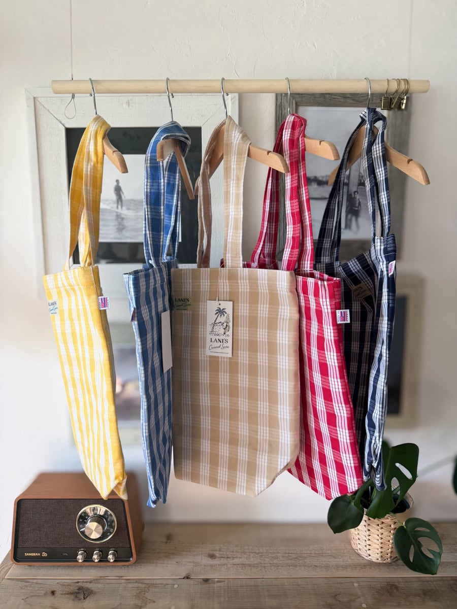 【LANI'S General Store】Palaka Tote Bag