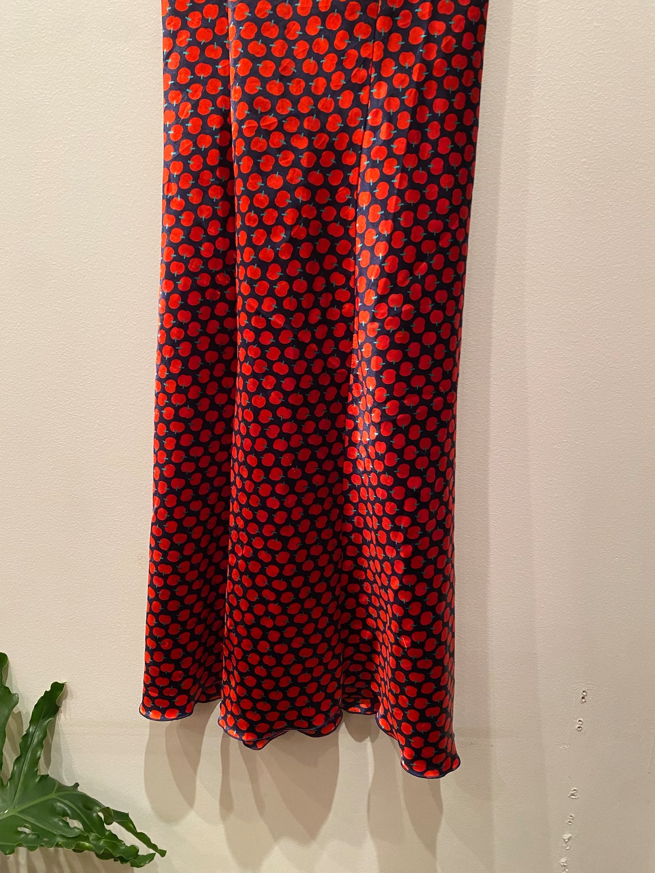 Apple pattern camisole dress