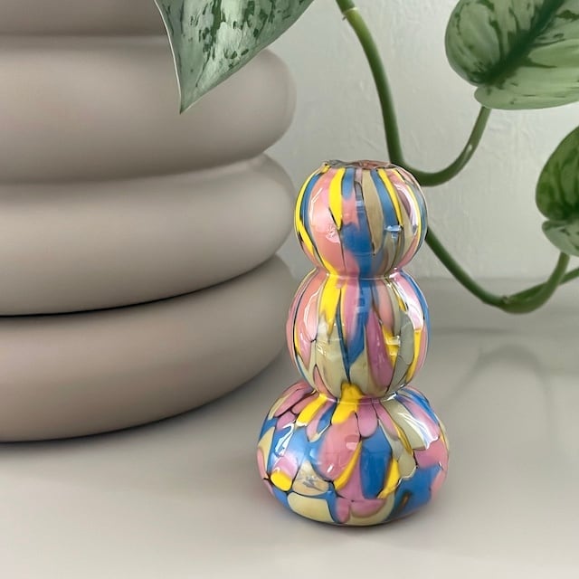 Maria Ida Designs "Glass Blown Jelly Baby Mini Vase"