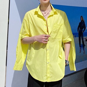 【Men】2WAY DESIGN COLOR SHIRT 2colors Z-216