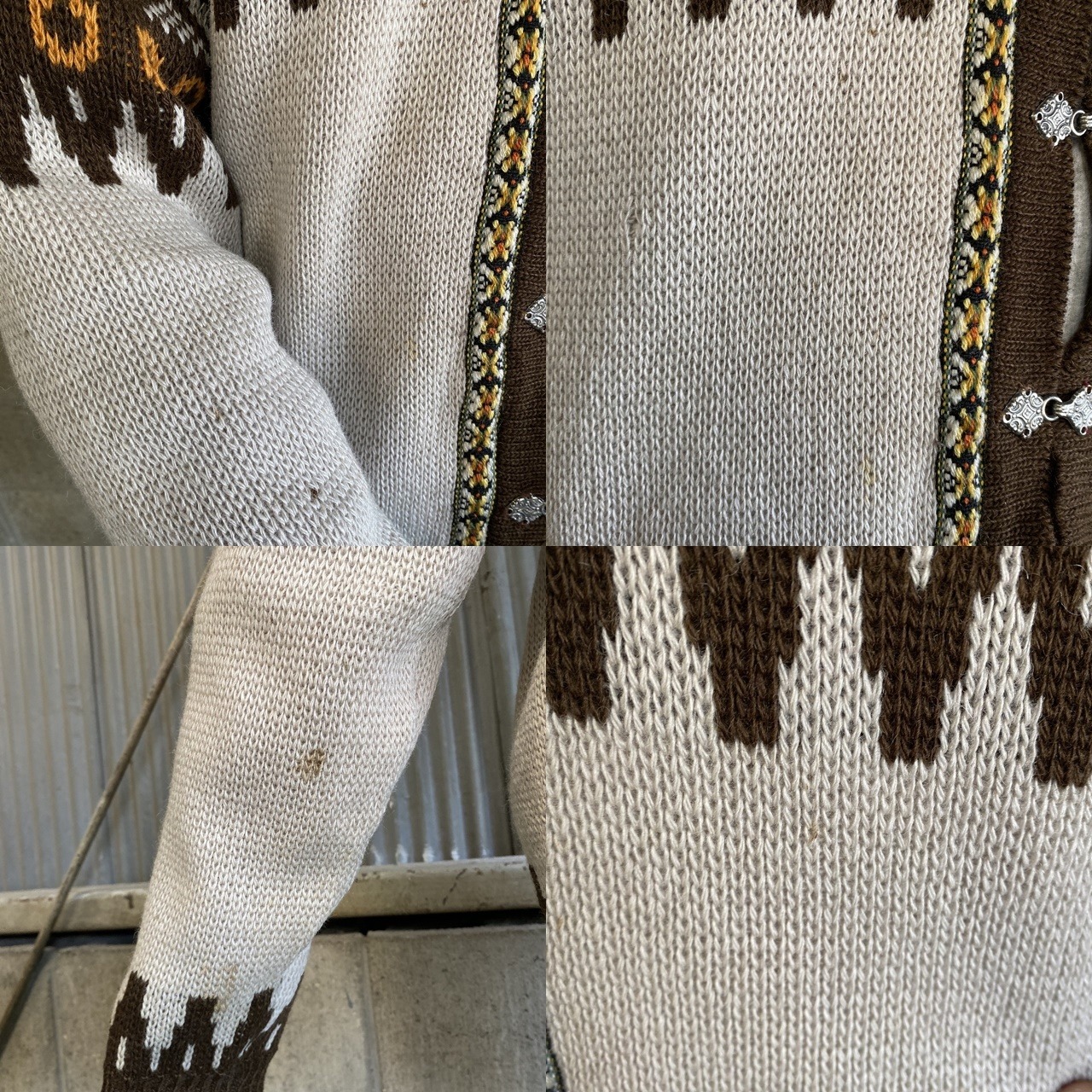 Siril SWEATER SHOP ノルウェー製 ノルディックニットカーディガン 