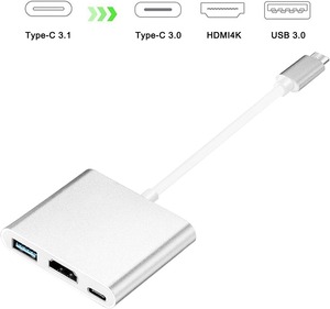 Type-C to HDMI変換アダプタUSB3.0ハブType Cポート3-in-1 データマルチポート