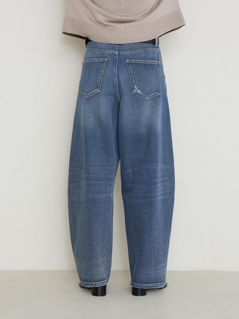 【YENN】カーブデニム/CURVED SEAM DENIM PT[Y234-31041QU]