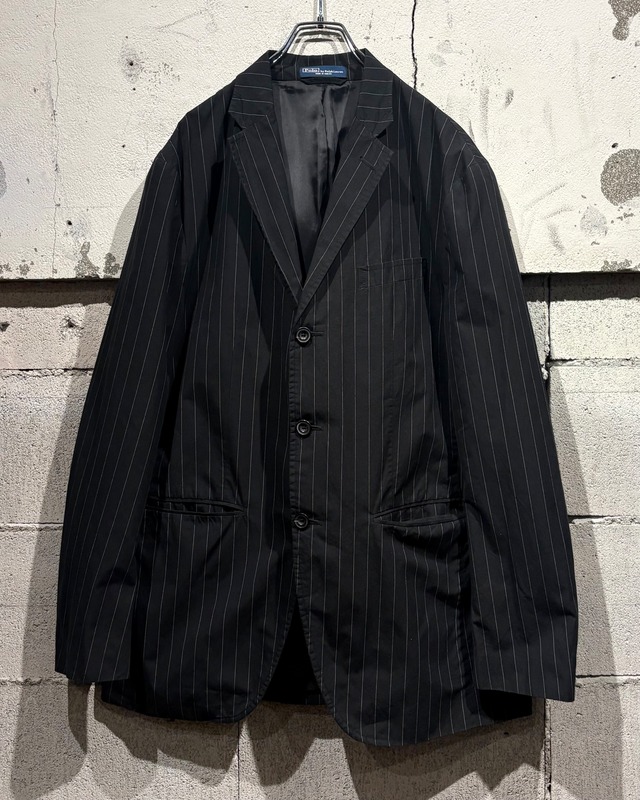 【Caka otto】“Polo by Ralph Lauren” Vintage Stripe Cotton Tailored Jacket