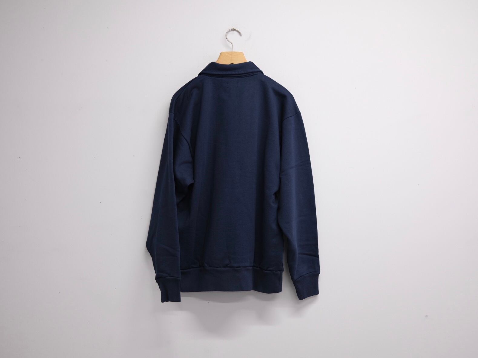 CIOTA” Half Zip Sweatshirt (Pile Lining) Navy” | Lapel online store