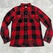 WTAPS 14AW チェックシャツ　赤チェック ブロック　バッファロー