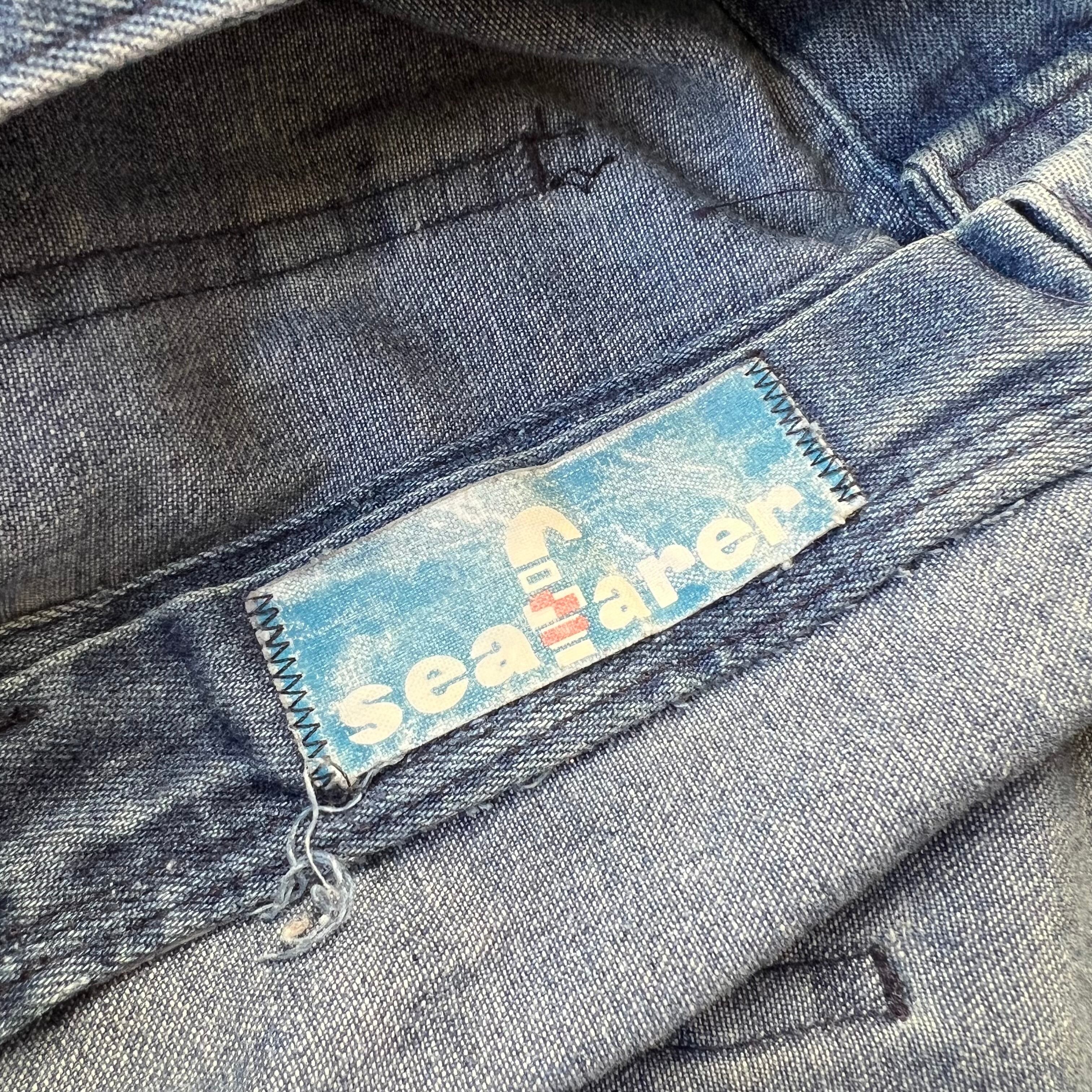 80's SEAFARER セーラー・デニム PX品U.S.NAVY ステンシル 80s 