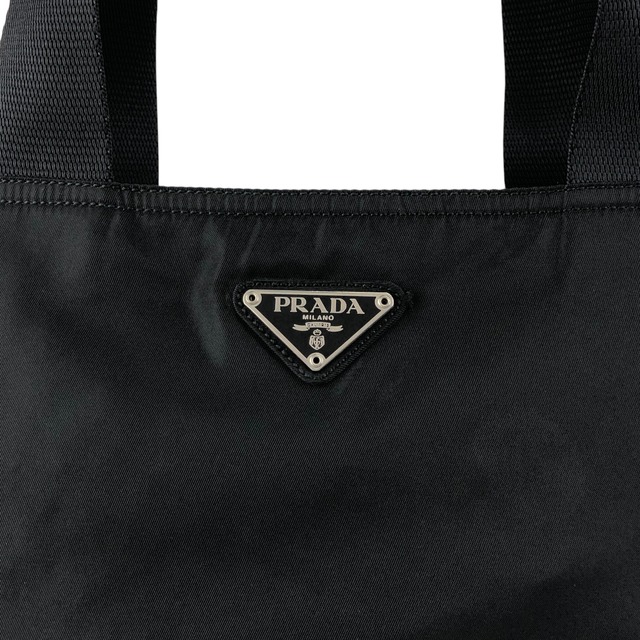 PRADA プラダ ハンドバッグ ブラック トライアングルロゴ ナイロン トートバッグ vintage ヴィンテージ オールド ij43tr