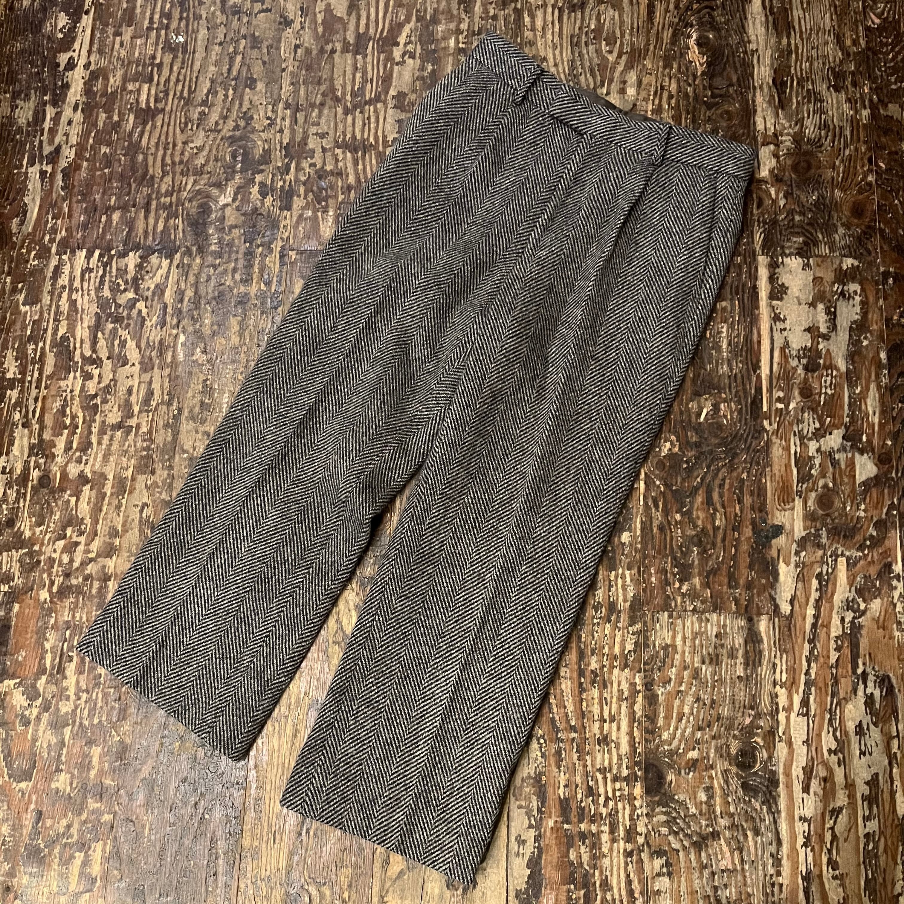 AURALEE オーラリー LAMA SHETLAND WOOL TWEED SLACKS ウール  