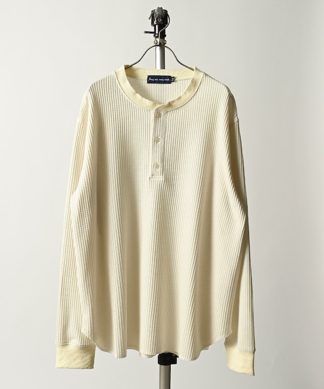 ATELANE Panel switching crew neck (WHT) 24A-14035