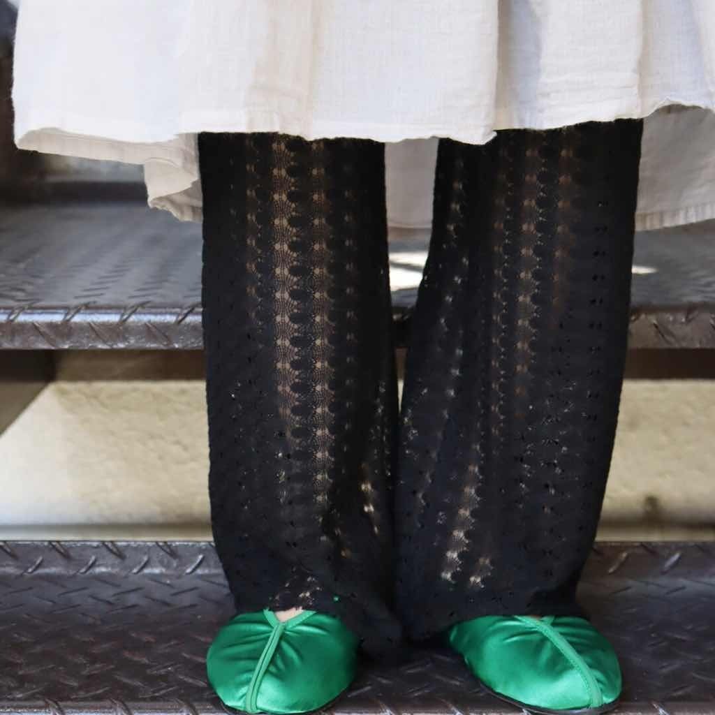 KIVISDOU ソフトレースイージーパンツ ブラック|インナーパンツ 黒 雑貨屋